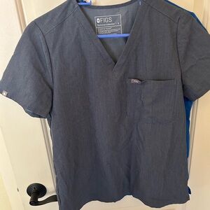 Figs Women's scrub Dark Gray Short Sleeve Top